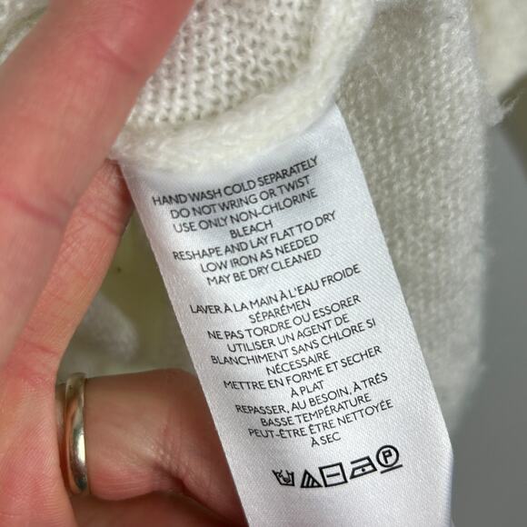 Anthropologie Maeve Short-Sleeve Puff Heart Sweater Tee M - Picture 7 of 7